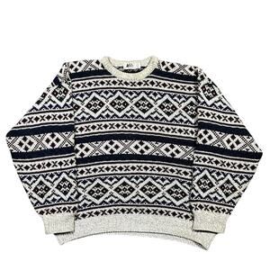 Vintage 90s REI Knit Sweater XL USA Heavyweight Chunky Pullover Men's Outdoors